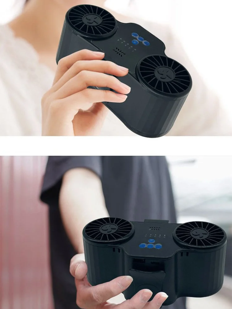 [휴대용 미니에어컨] 실외용 쿨링 허리걸이 선풍기