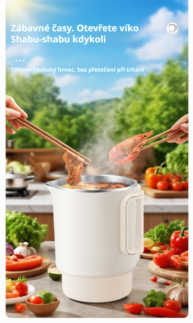 Cestovní konvice s bezpečnostním uzávěrem