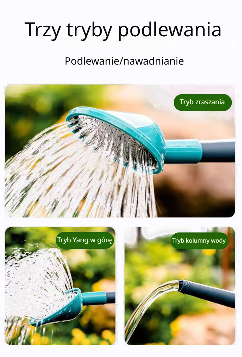 Precyzyjne podlewanie roślin konewką z długim dzióbkiem