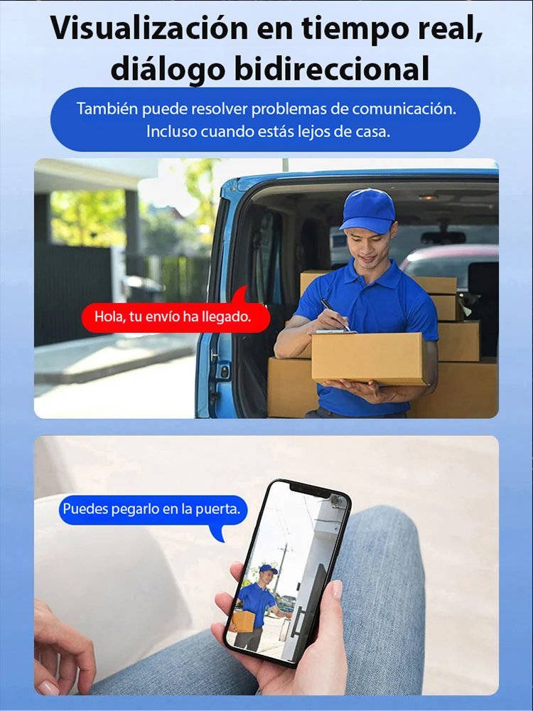 【Modelo mejorado ultra discreto】 Cámara sin necesidad de enchufarla.