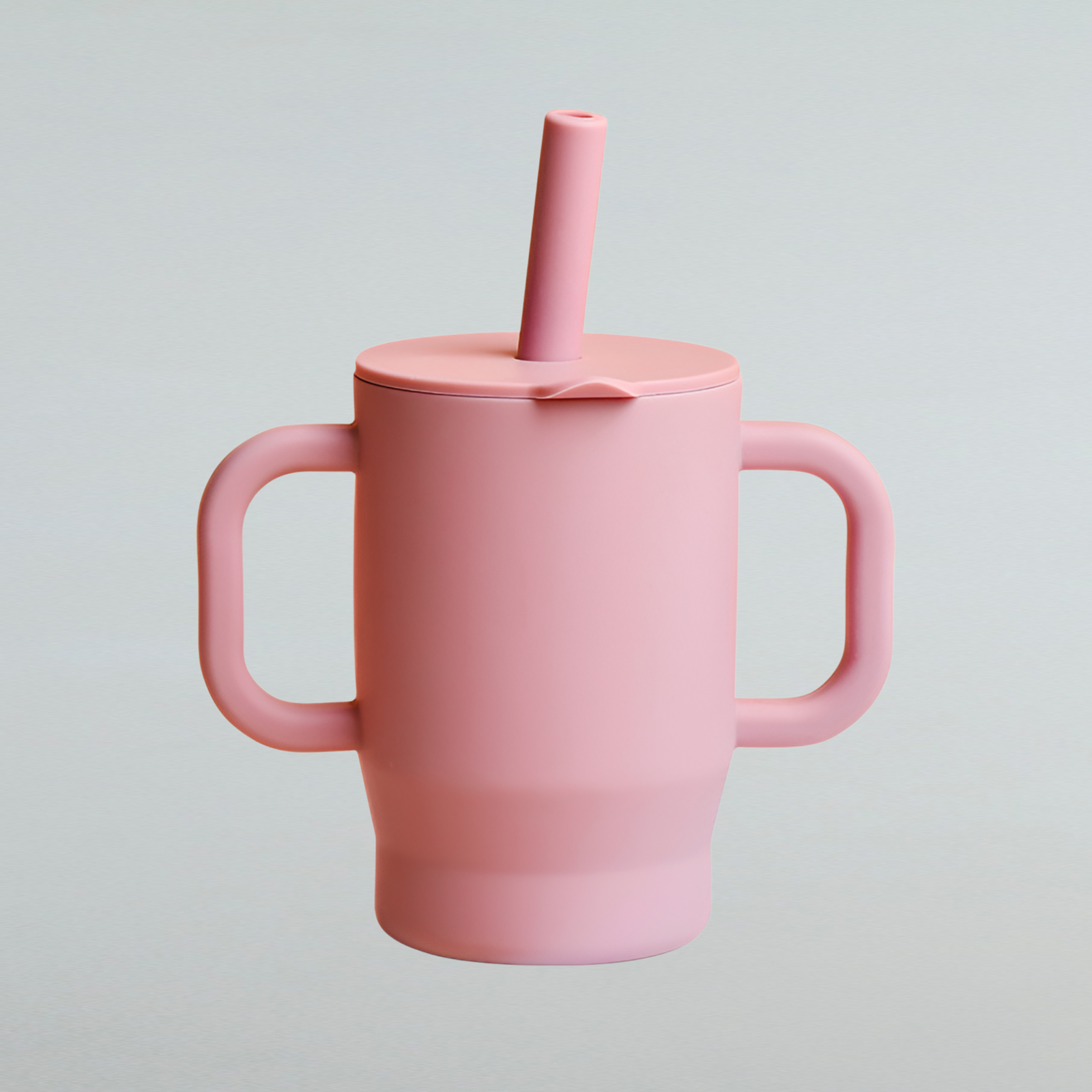 幼児用ウォーターカップ（ハンドル付き）、落下防止・漏れ防止トレーニングストローカップ、食品グレードシリコン製直接飲用カップ、子供用学習用飲用カップ