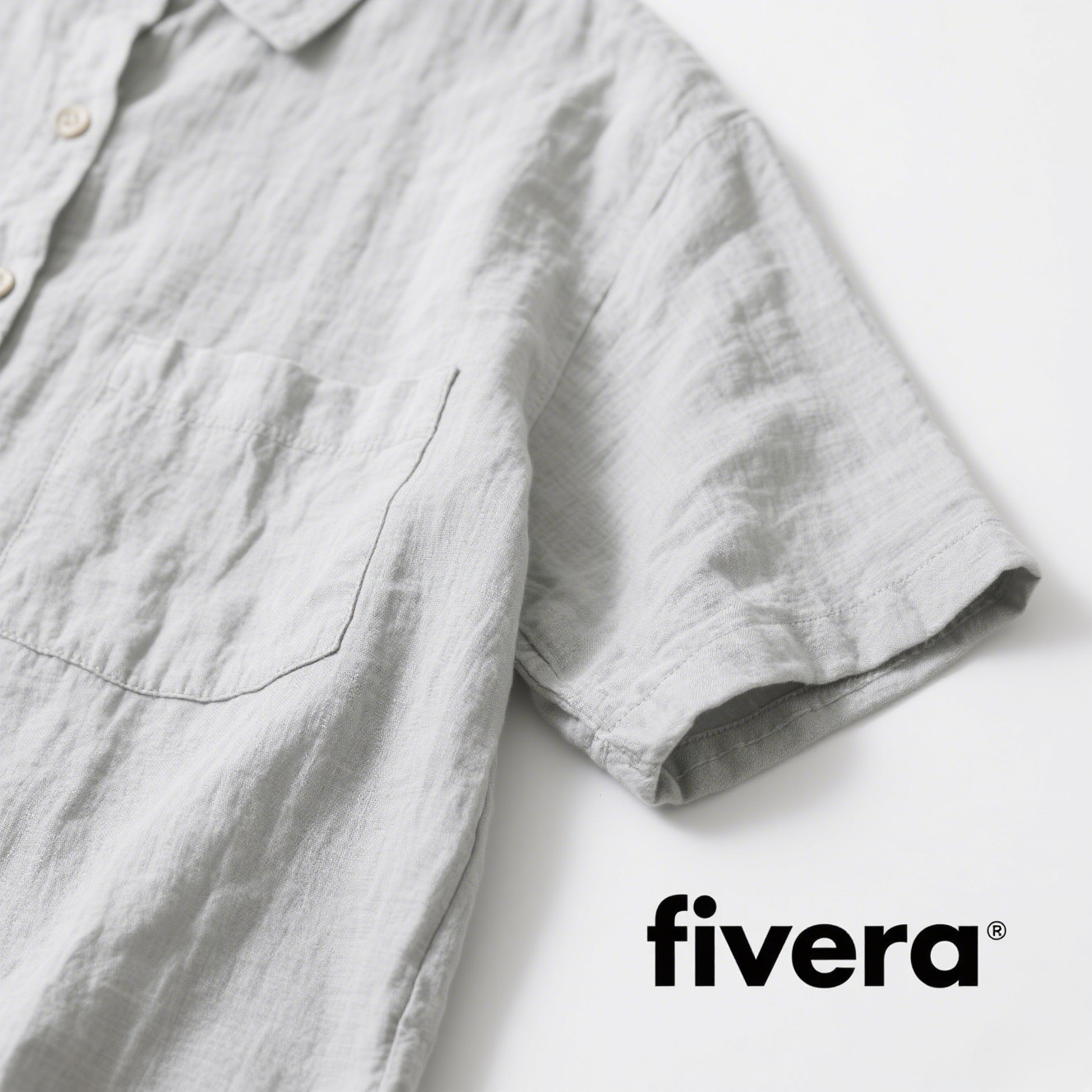 라이트 럭셔리 캐주얼 빈티지 반팔 셔츠