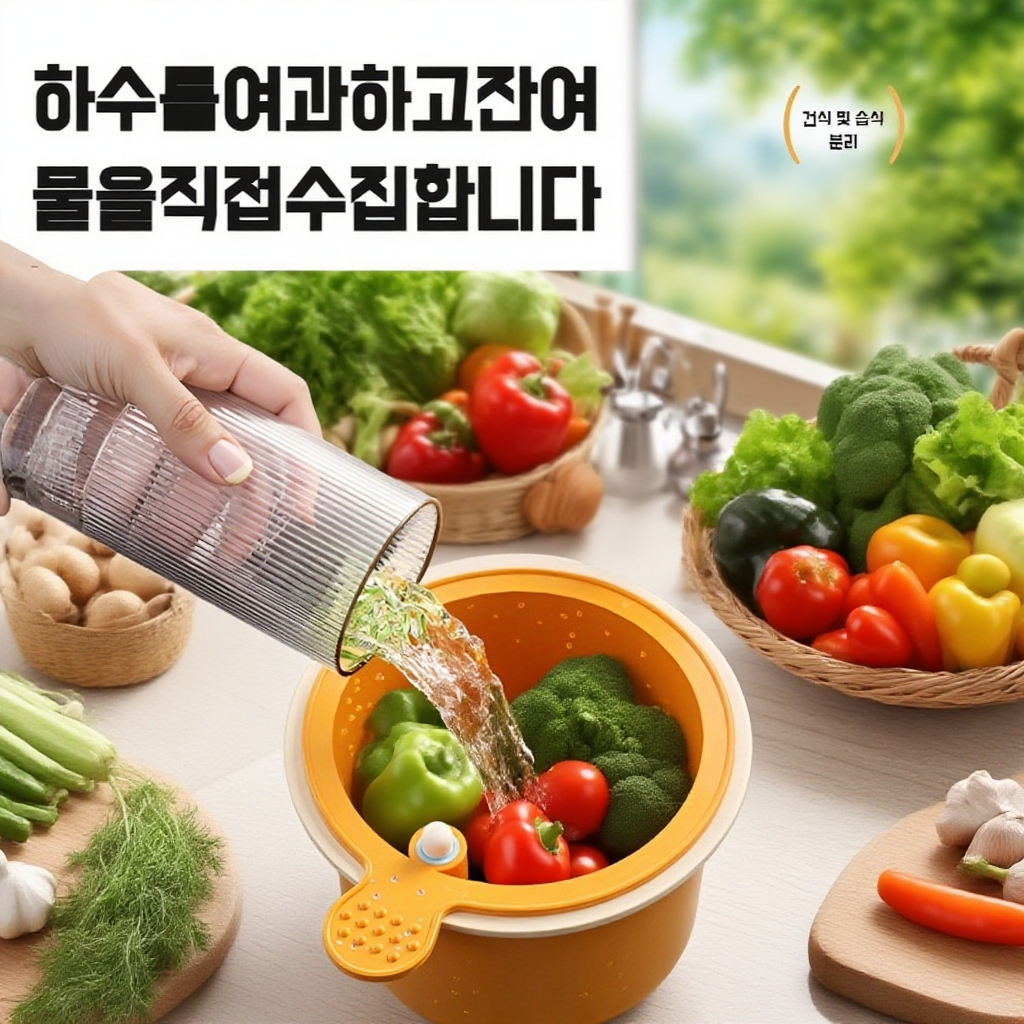 가정용 싱크대 걸이식 물빠짐 바구니