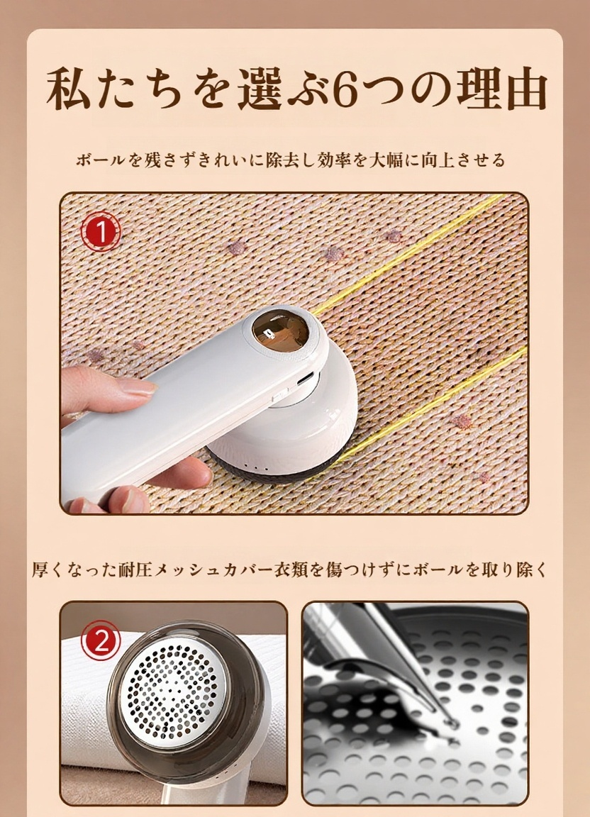 デジタルディスプレイ付きヘアボールトリマー本体