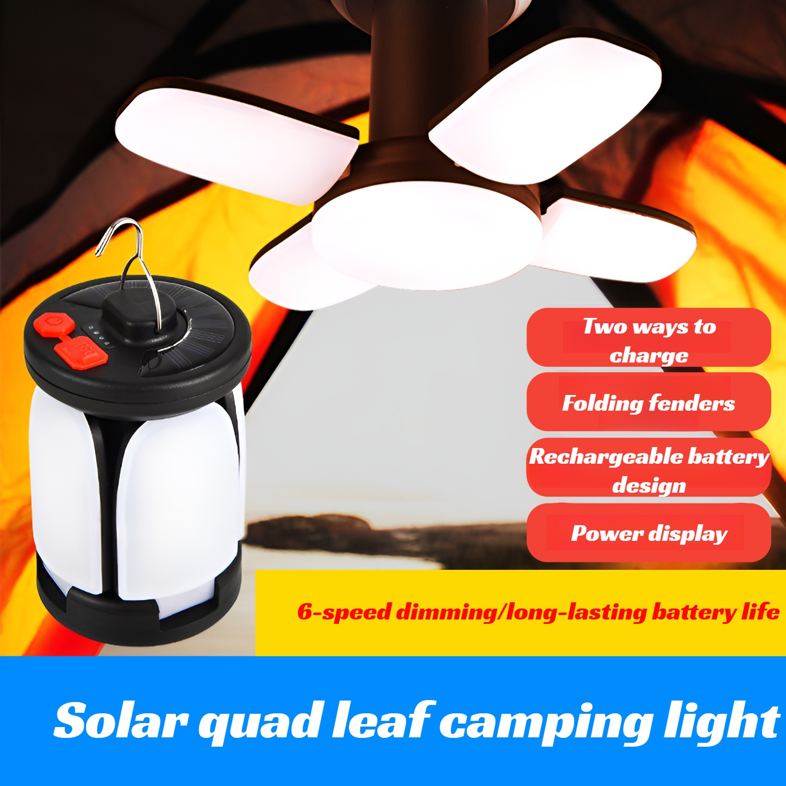 Outdoor strong light hanging emergency light