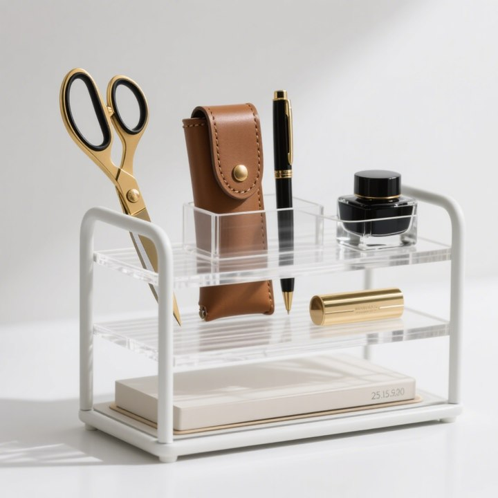 Detail průhledné akrylové krabice na šperky