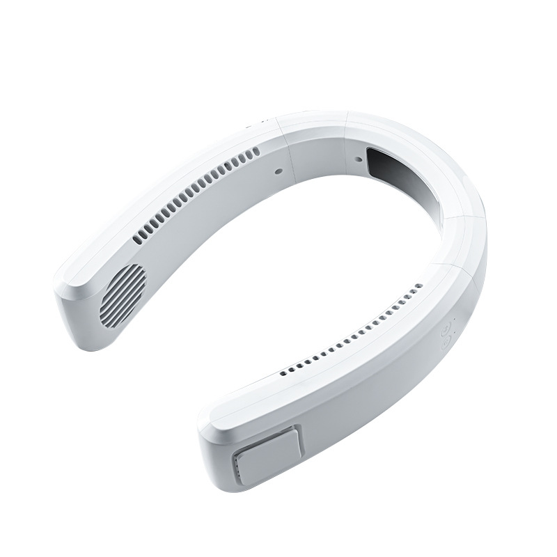 半導体冷凍吊り首ファンは複数の空気出口を囲みます 4000 mAh もつれのないブレードレス電動ファン