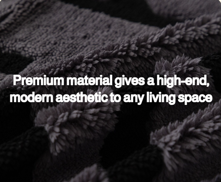 Close-up of soft and durable light luxury sofa fabric