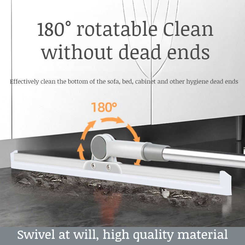 Home retractable handle squeegee bathroom silicone floor scraper bathroom magic broom scraper