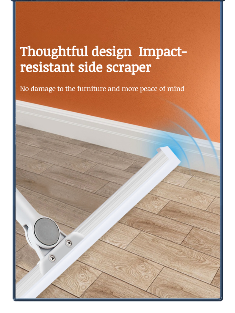 Home retractable handle squeegee bathroom silicone floor scraper bathroom magic broom scraper