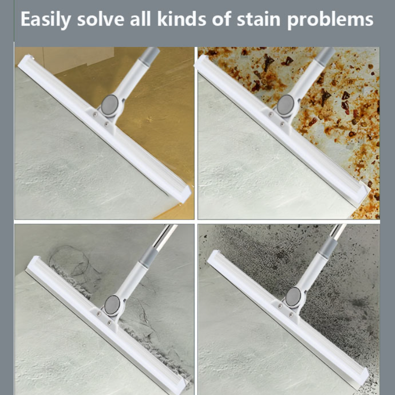 Home retractable handle squeegee bathroom silicone floor scraper bathroom magic broom scraper