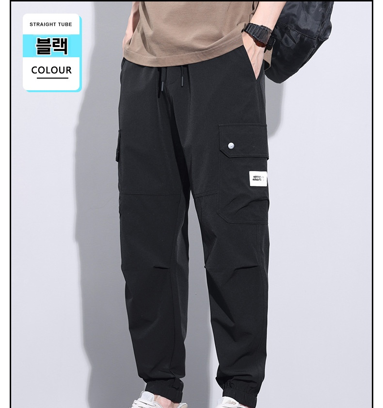 캐주얼 스타일 남성 와이드 팬츠 연출