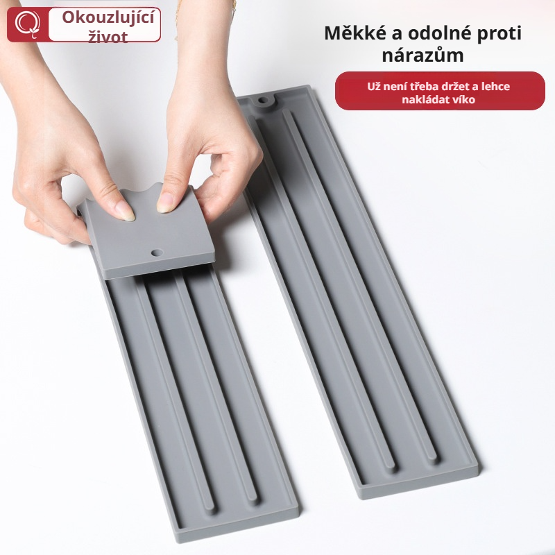 Silikonový protiskluzový organizér na pokličky hrnců