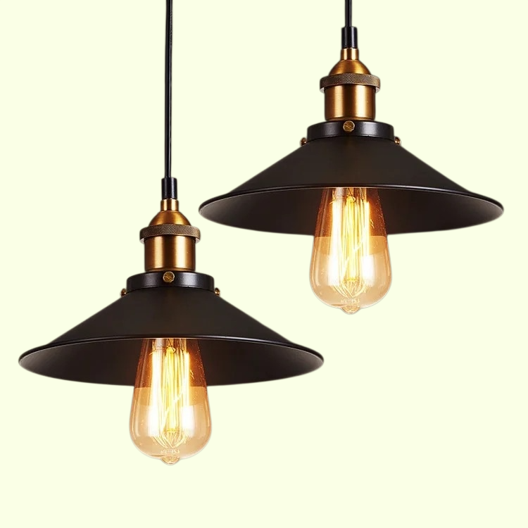 복고풍 블랙 샹들리에