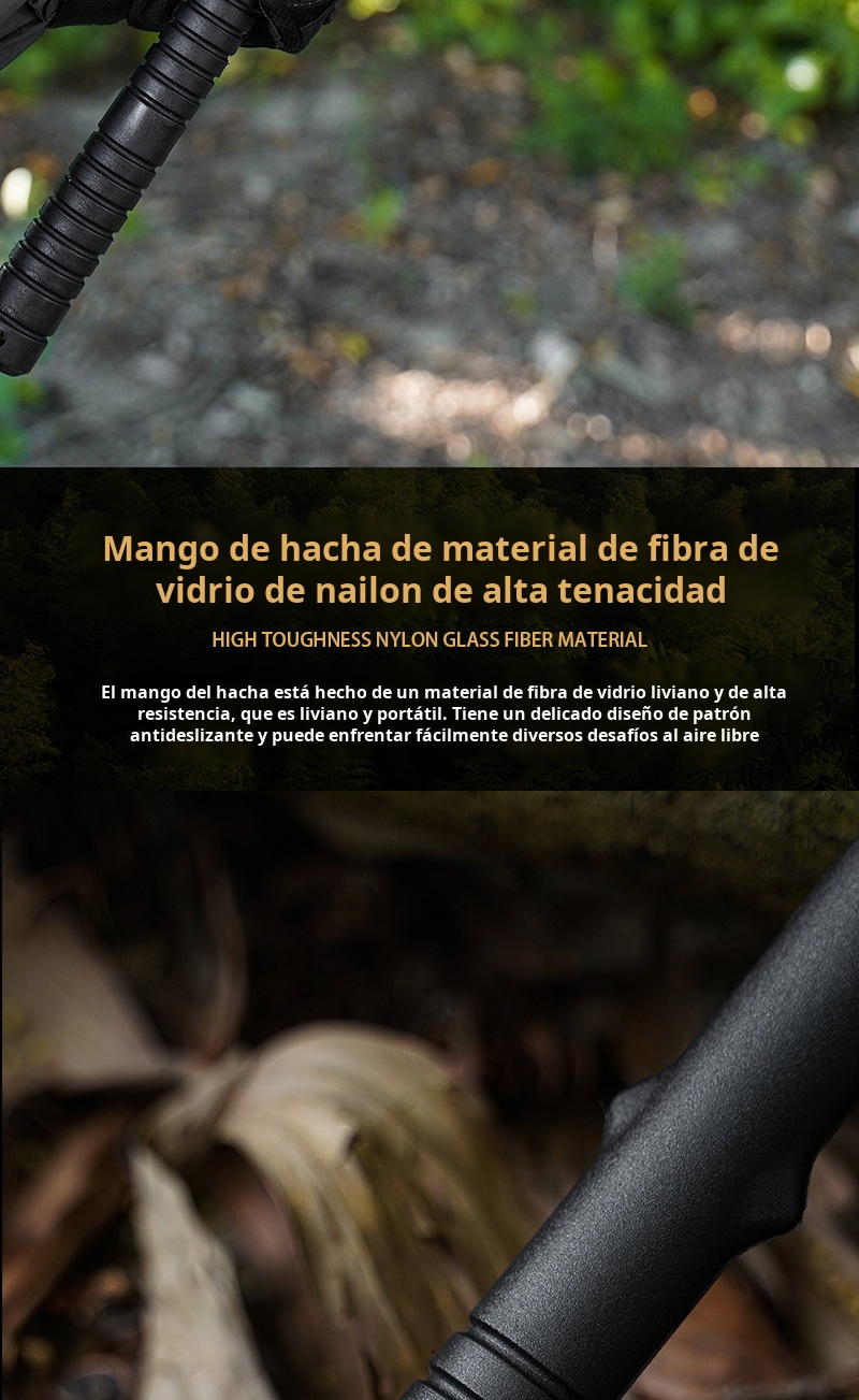 Kit de supervivencia con hacha y cuchillo de alta calidad