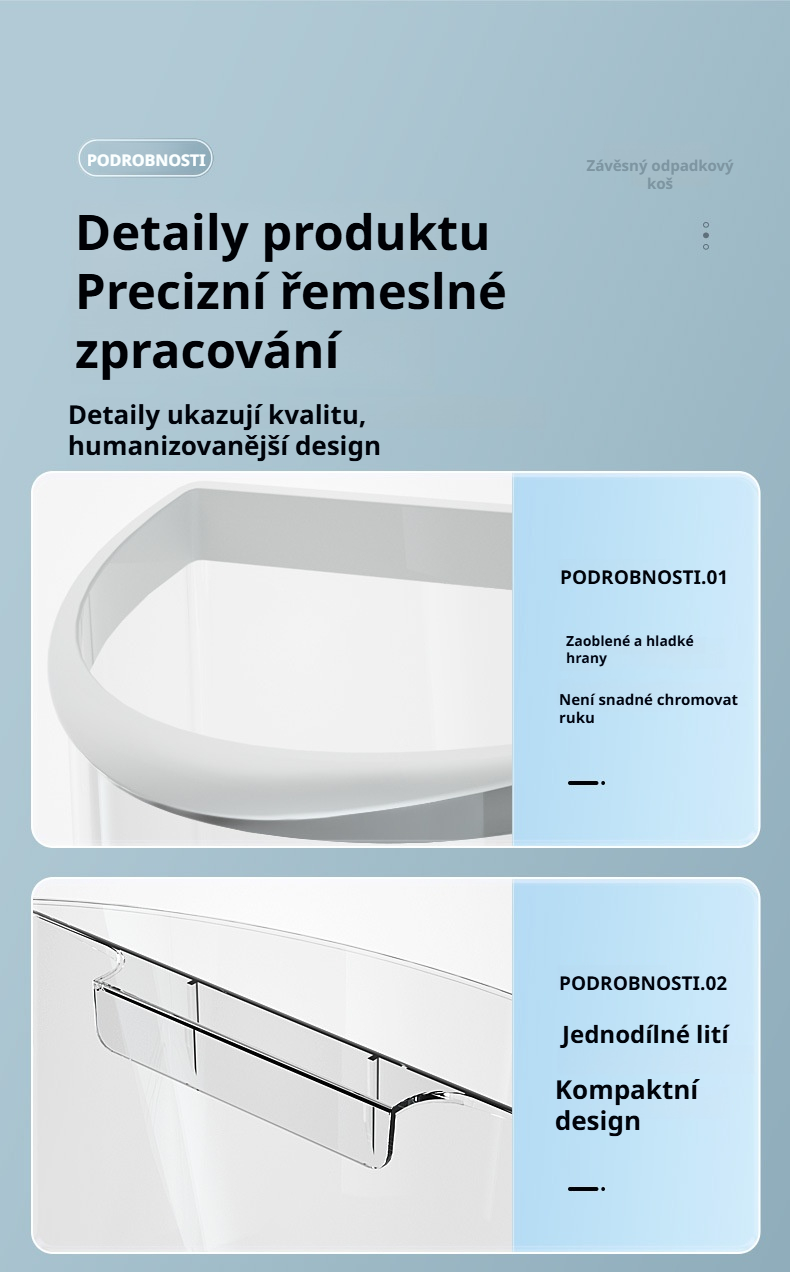 Moderní koš na odpadky do kuchyně