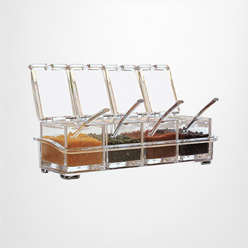 ชุดกล่องใส่เครื่องเทศแบบใส