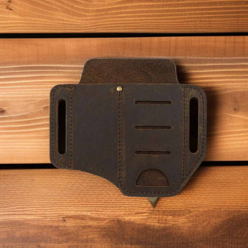 多功能工具收納牛皮腰包