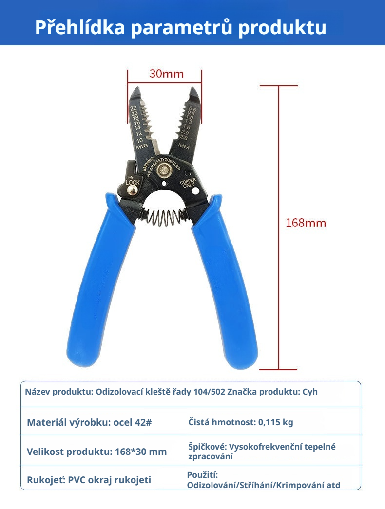 Odizolovací kleště na elektrické kabely