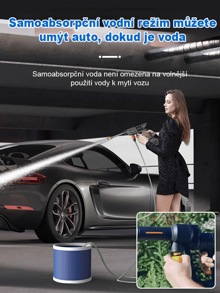JC-Elektrická vysokotlaká vodní pistole na mytí aut pro domácnost