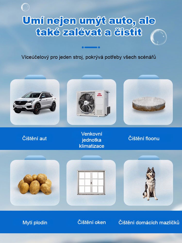 JC-Elektrická vysokotlaká vodní pistole na mytí aut pro domácnost