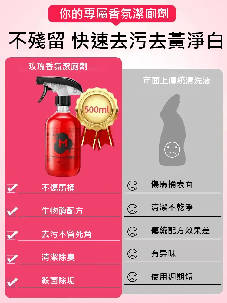 抖音爆款玫瑰香氛潔廁劑