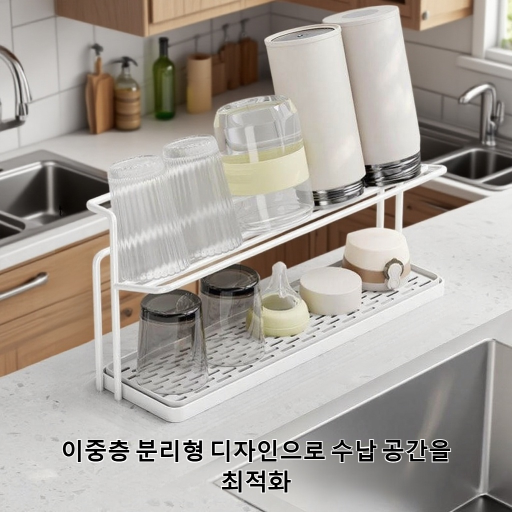 주방 조리대 배수 트레이 랙