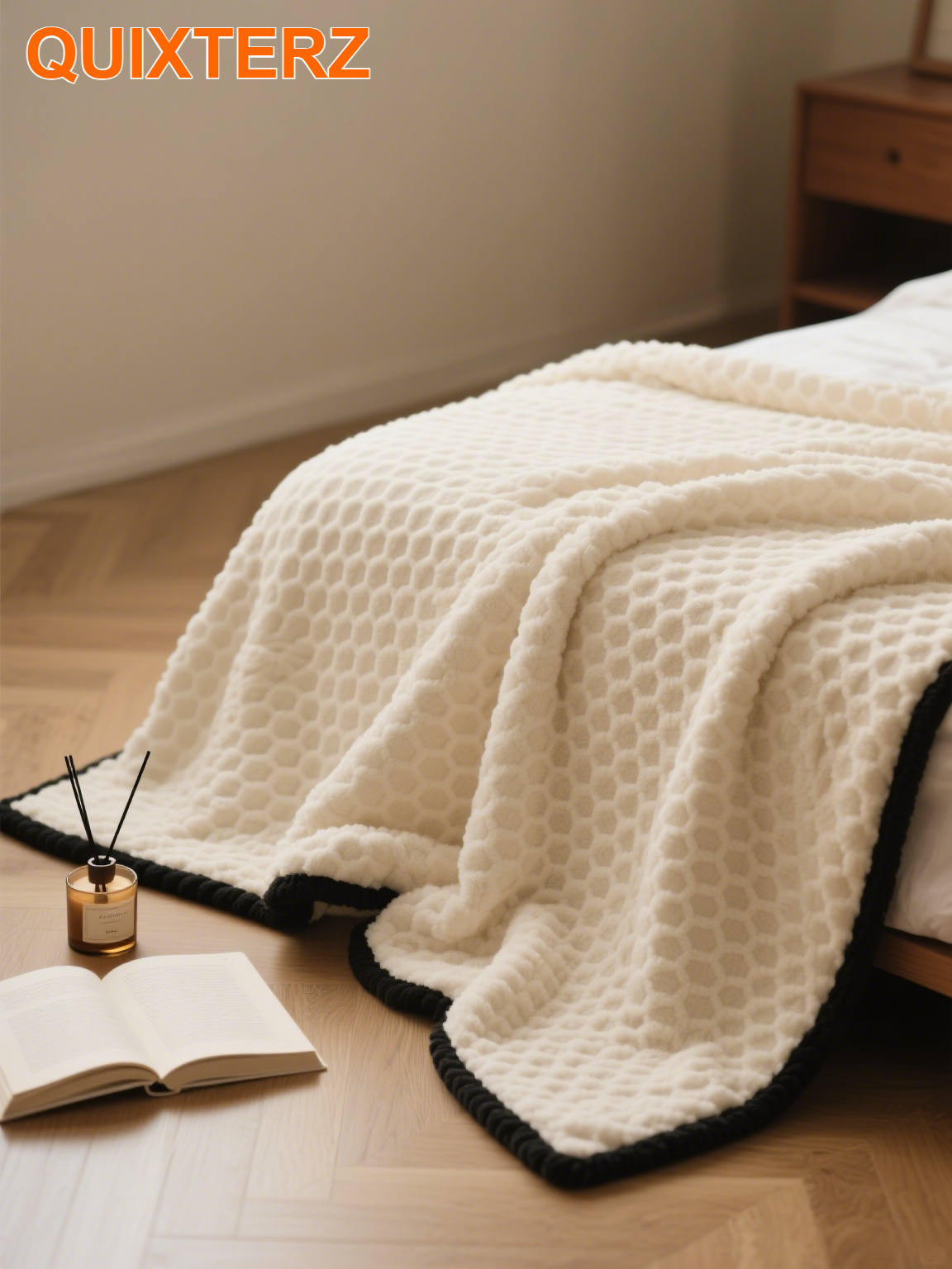 Manta de felpa de doble capa extra gruesa