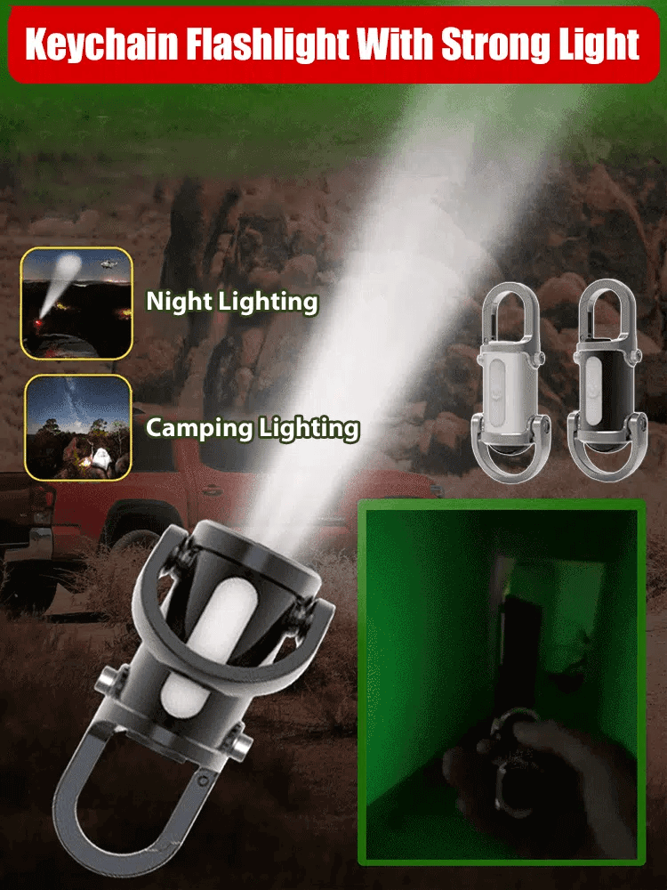 Keychain Flashlight Waterproof Light