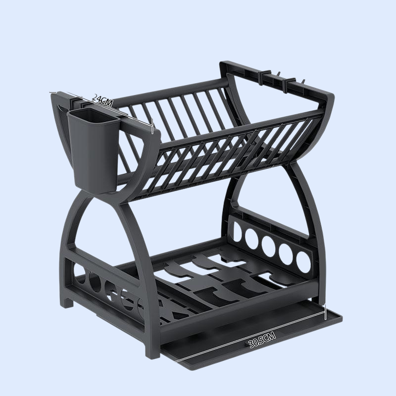 رف تجفيف الأطباق للمطبخ