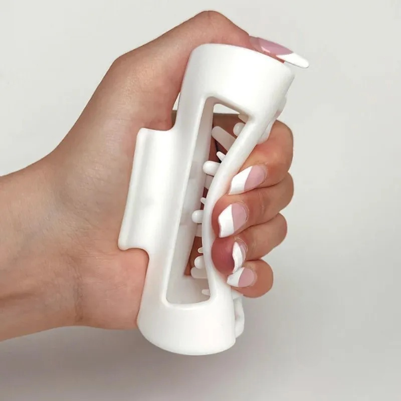 硅胶鲨鱼夹柔软防撞保护后脑夹头发耐用夹子