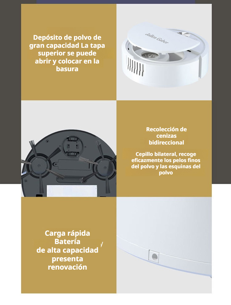 Componentes y accesorios del robot trapeador inteligente