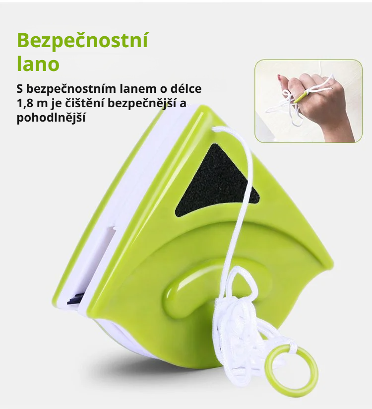 Snadné mytí vysokých oken díky magnetu