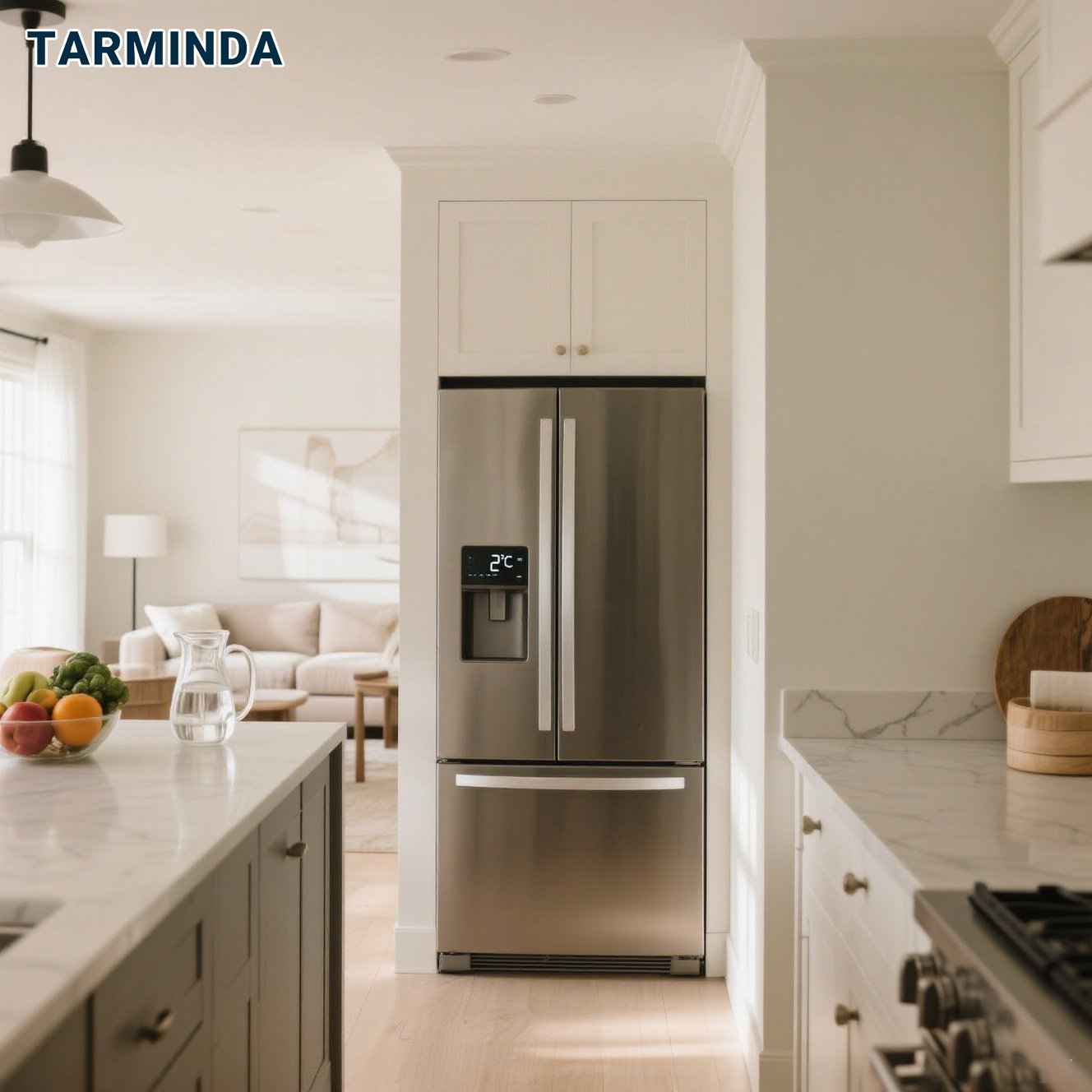 Frigorífico doble puerta con estantes ajustables