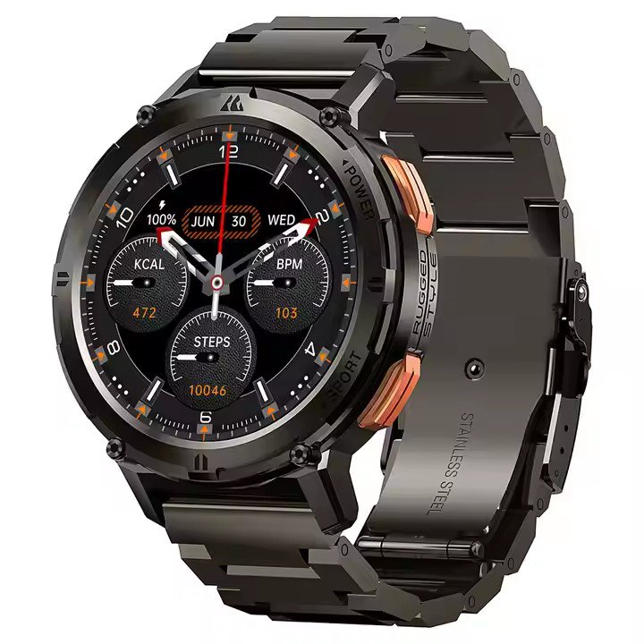 นาฬิกาสายเหล็ก Watch4 Pro วัดระดับน้ำตาลในเลือดได้