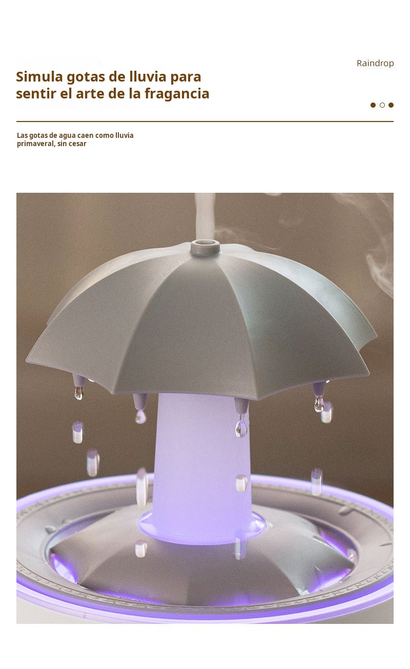 Vista lateral del difusor de aceites esenciales con gran capacidad