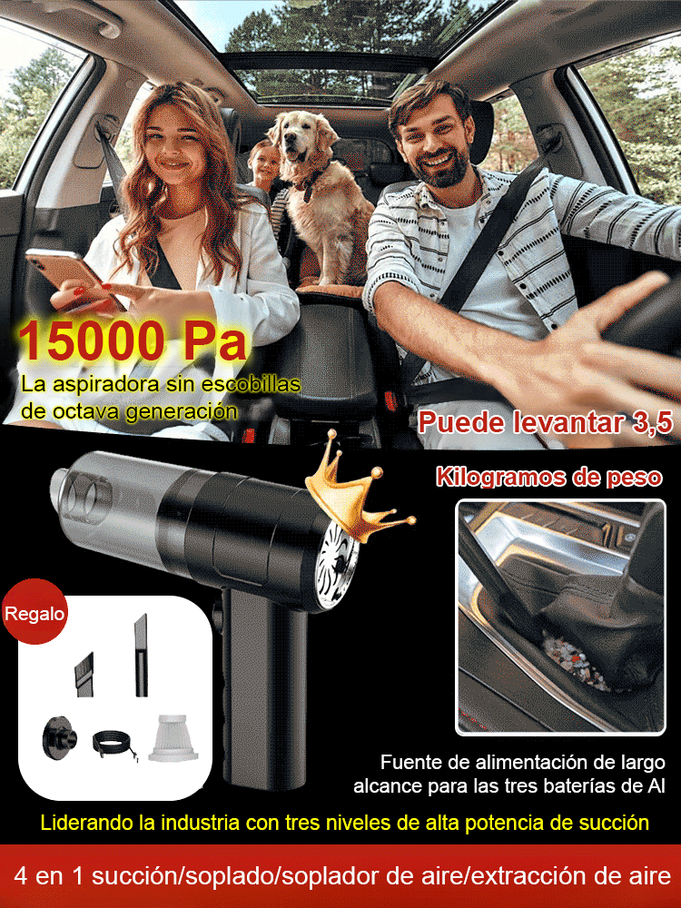Aspiradora automática 4 en 1