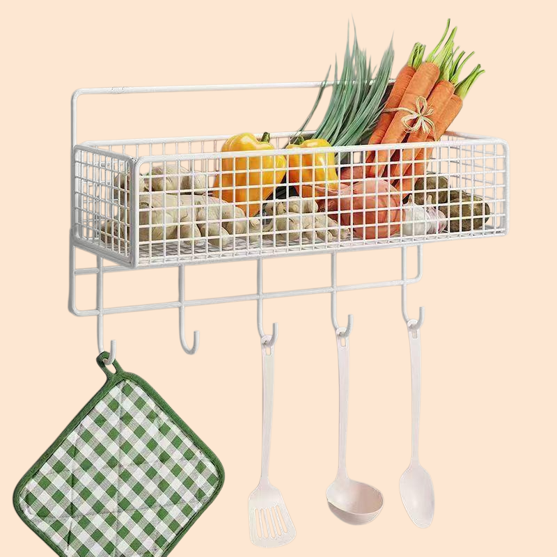 日用品 キッチン 浴室 トイレ リビング 寮 壁掛け フリーパンチングラック 収納 ハンギングバスケット フリーネイル