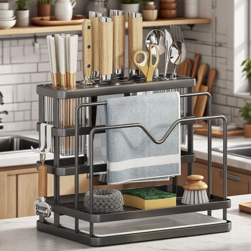 มีดทำครัวหนึ่งชั้นเก็บ