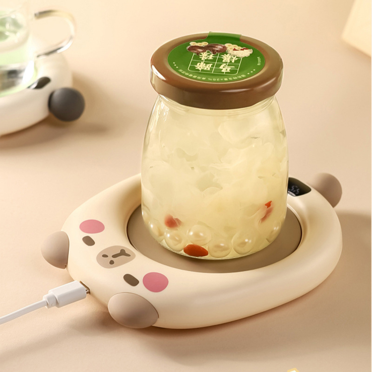 돼지 스마트 보온컵받침 항온컵 카피 우유뚱달 스마트 항온화차컵받침