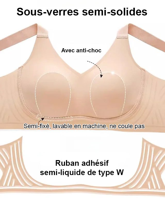 Les poitrines généreuses laissent apparaître de petits sous-vêtements non marquants