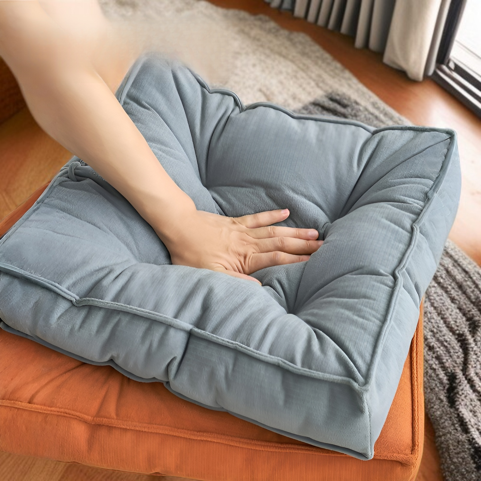 コットンとリネンの通気性のある滑り止めおならパッド