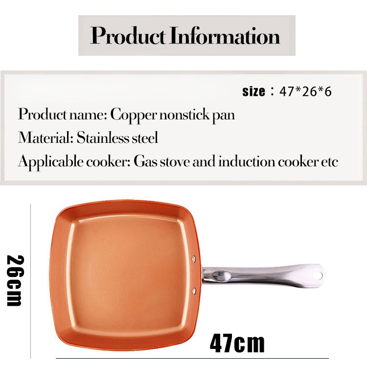 Copper nonstick pan
