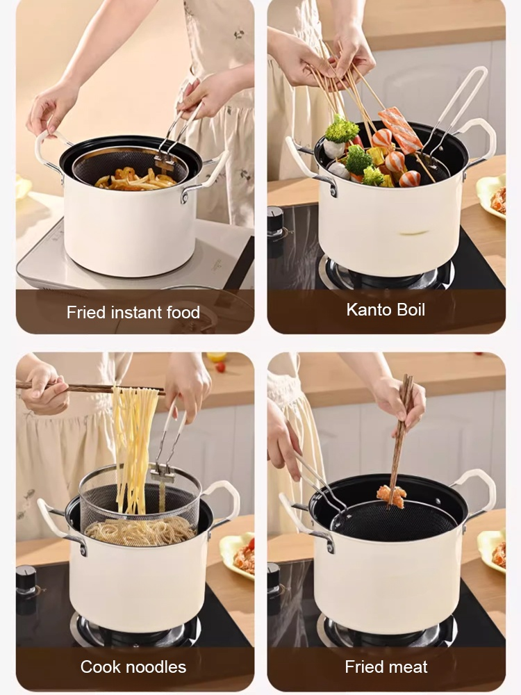 JS-Built-in filter, fuel-saving and non-collapse frying kettle