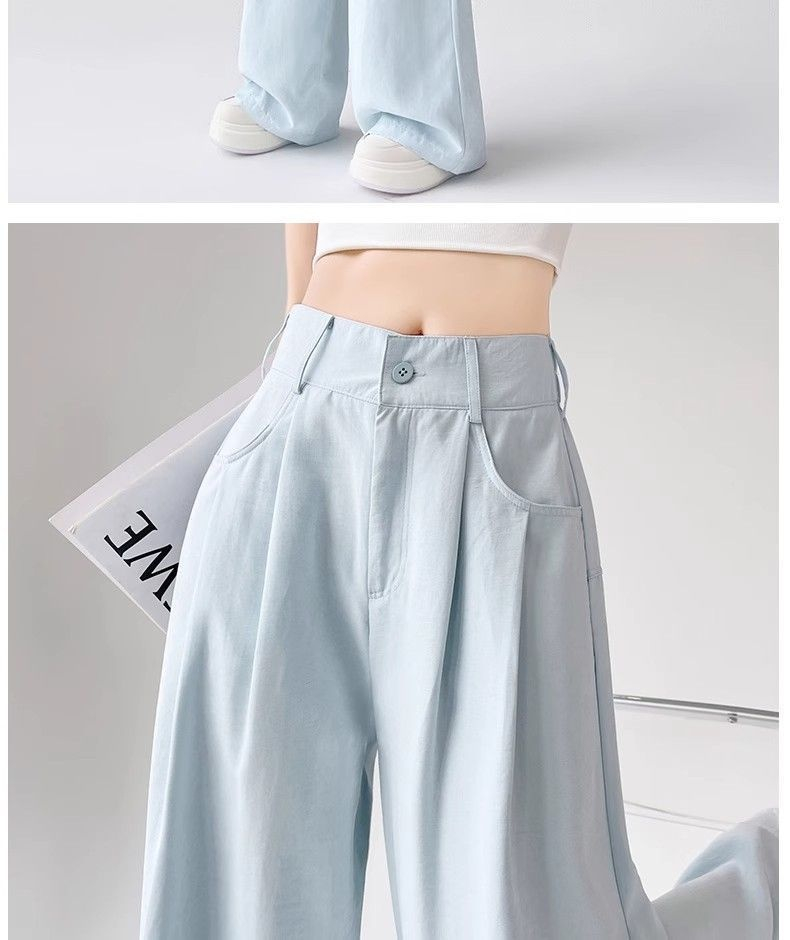 여름용 블루 울프산 바지와 다양한 코디 아이디어