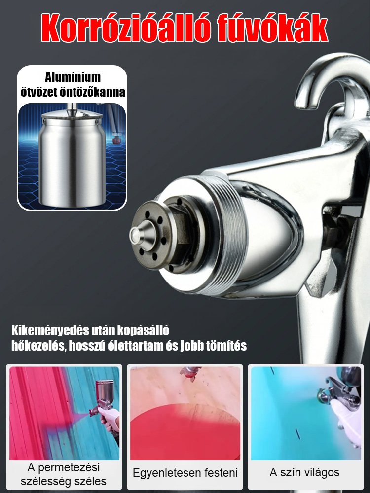Professzionális pneumatikus festékszórópisztoly