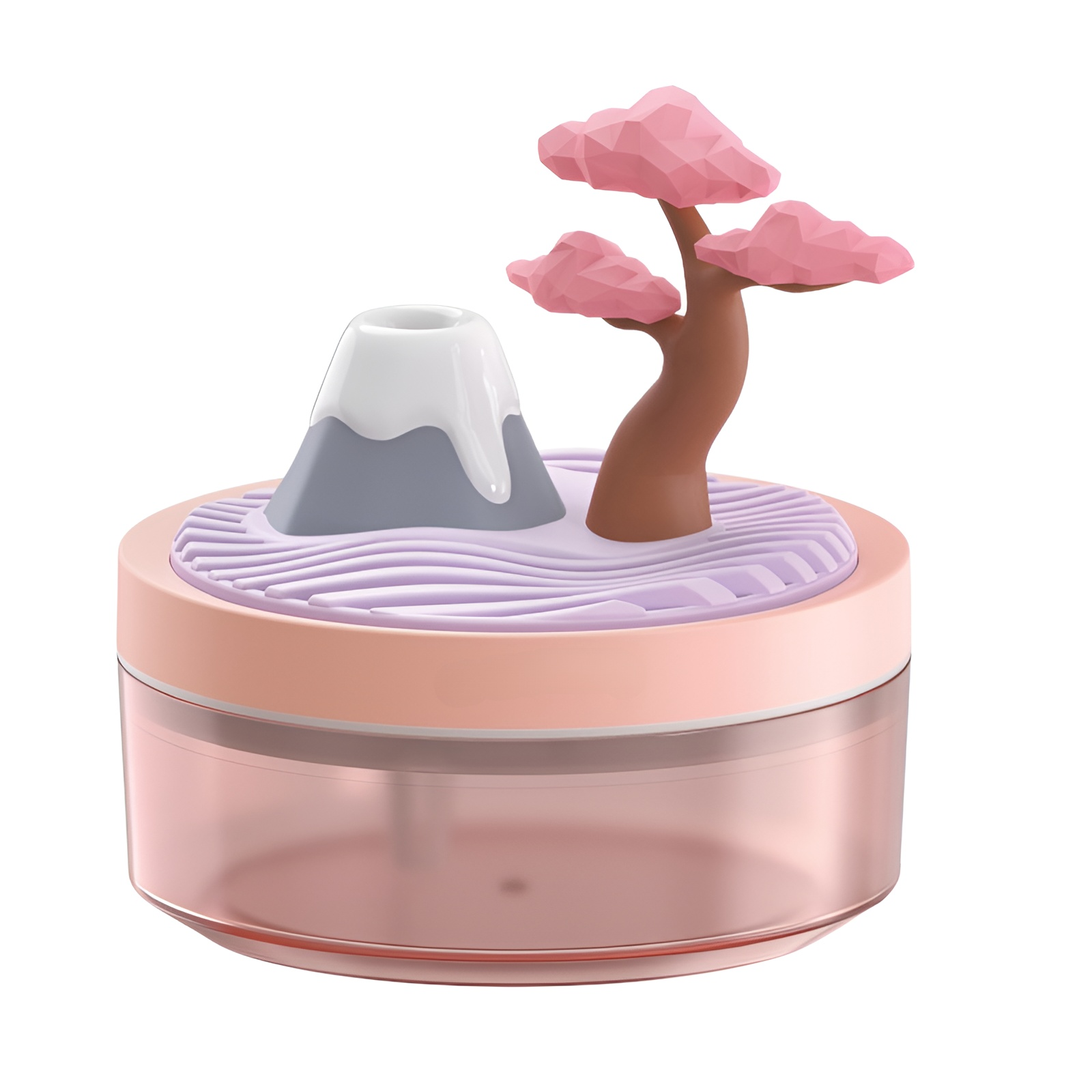 USB 風景加湿器 デスクトップ装飾 カラフルな雰囲気ライト スプレー加湿器 ナイトライト 子供用水分補給器具 車用加湿器