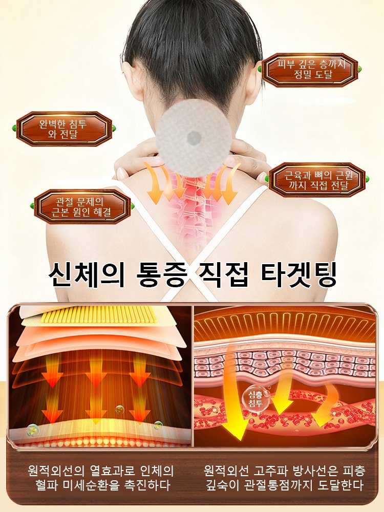 【전문적인 산성 마비 통증 치료】허브 관절 복원 패치