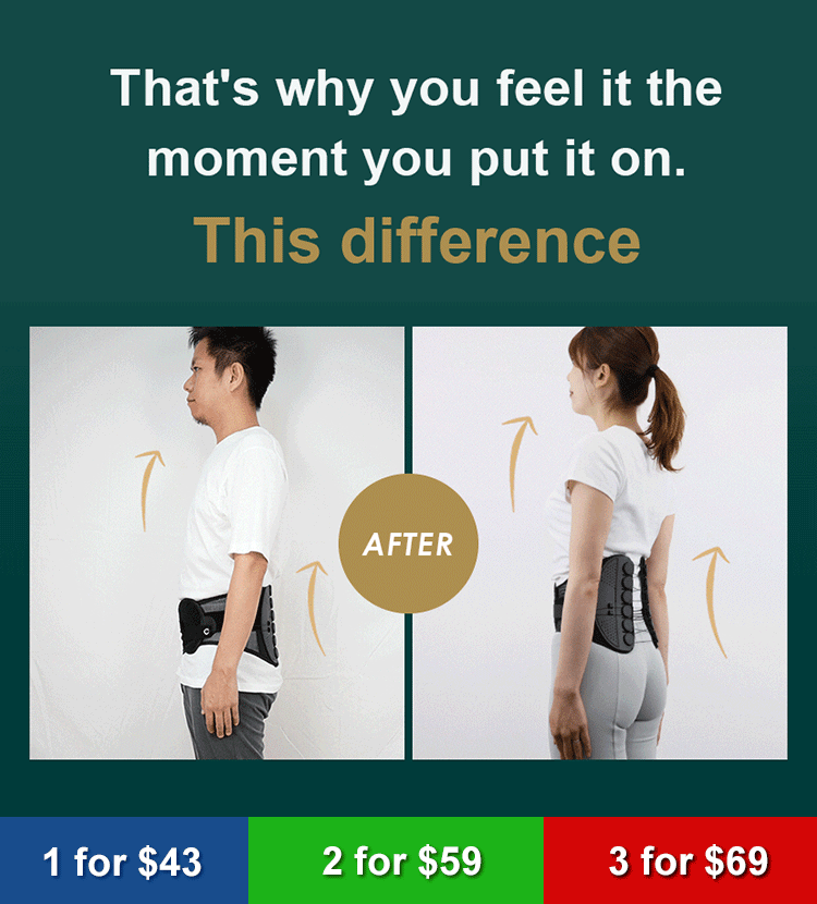 【Yao-Raku Belt】Lumbar Support Corrector