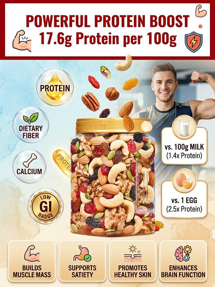 [Nutritional Completeness] Low-GI, High-Protein Healthy Nuts